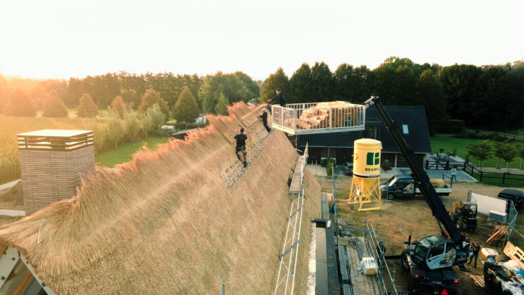 Nieuwbouw rieten dak